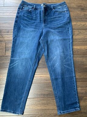 Repreve Girl w. Curves Women’s Straight-Leg Jeans in Dark Blue Denim.NWT. Sz:18W